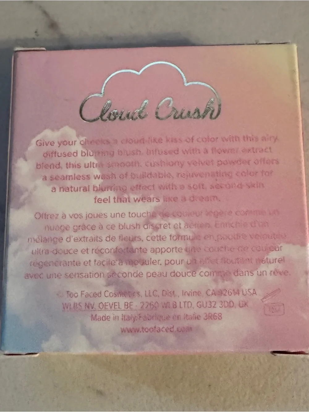 TOO FACED CLOUD CRUSH BLURRING POWDER BLUSH;—WATERMELON RAIN